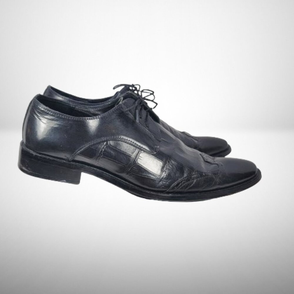 Georgio Armani Men's Derby Croco Leather Shoes - Size: 42 - Picture 7 of 14